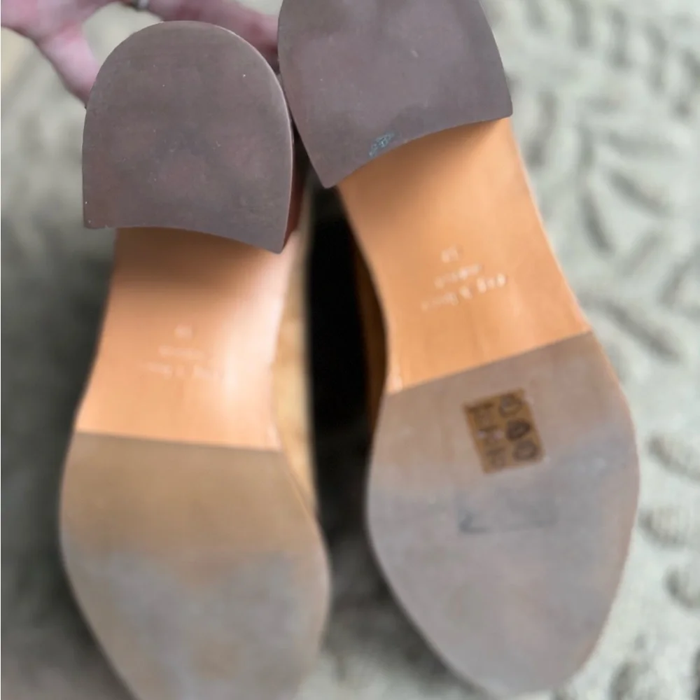Rag & Bone Hazel Chelsea Tan Suede Ankle Boots Size 39 (9) 2.36inch heel